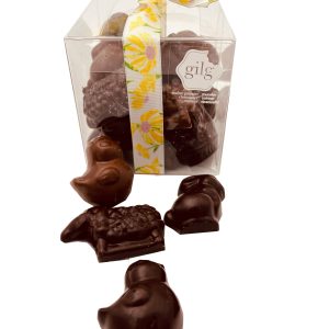 Sujets de Pâques en chocolat fourrés