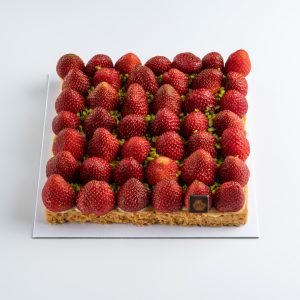 tarte carrée fraises 5 personnes