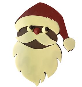 Tablette papa noel chocolat lait praliné et rocher