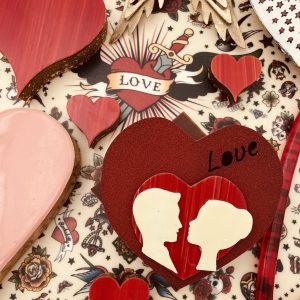 Coeur en chocolat “les amoureux”