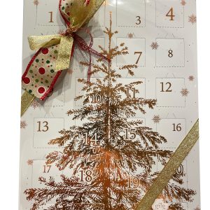 Calendrier carton blanc sapin doré Calendrier carton blanc sapin doré